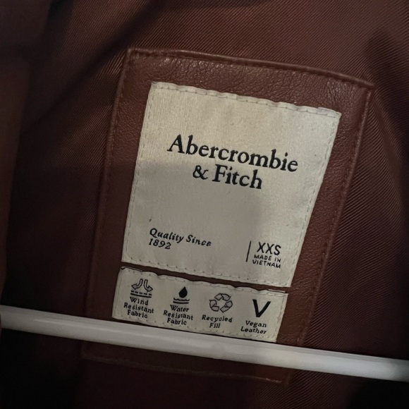 Abercrombie and Fitch Leather Puffer Coat - Picture 4 of 4